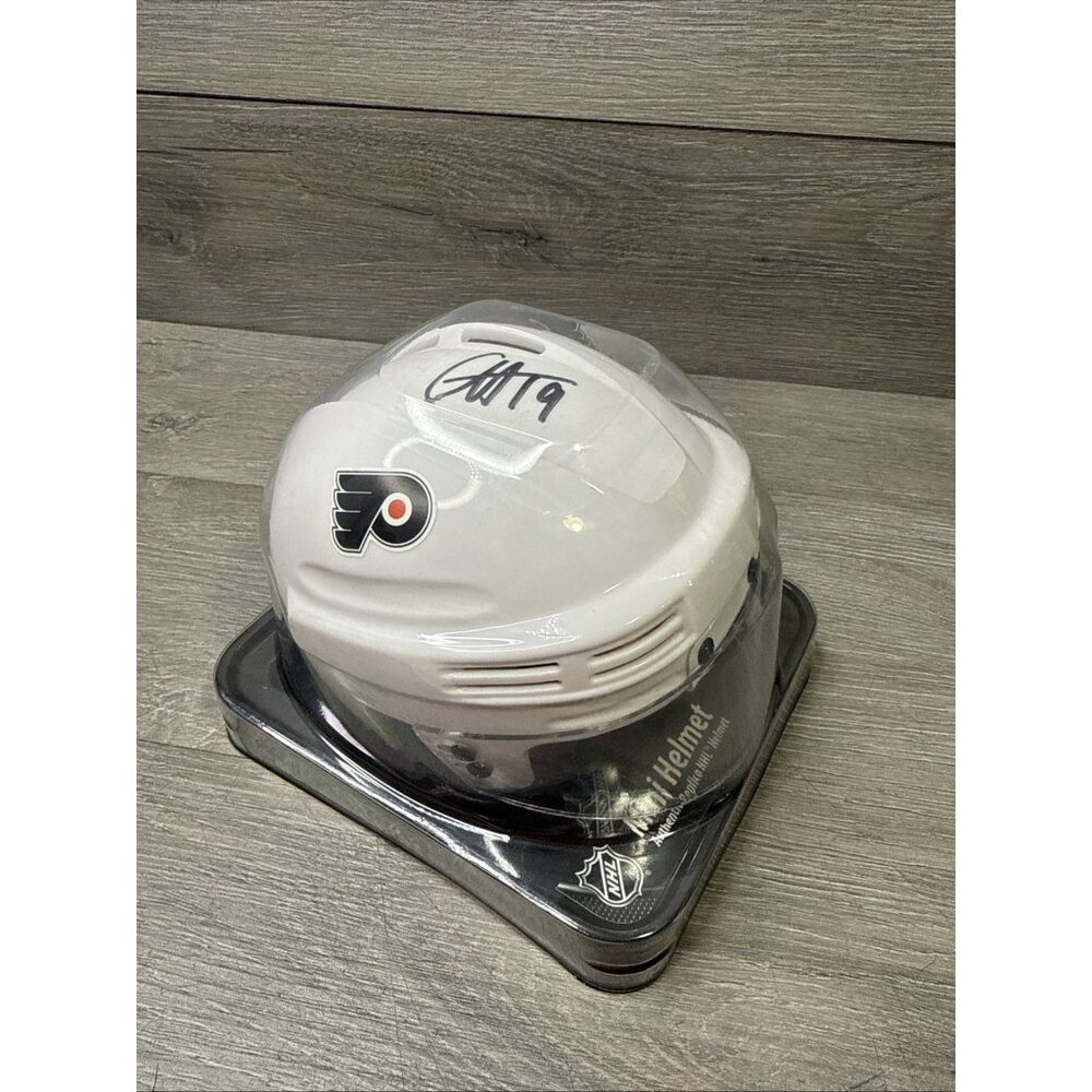 Garnet Hathaway Philadelphia Flyers Signed Autographed Hockey Mini Helmet JSA N